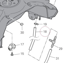 Hose, drain 59019081A