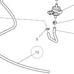 Hose, drain 59019121A