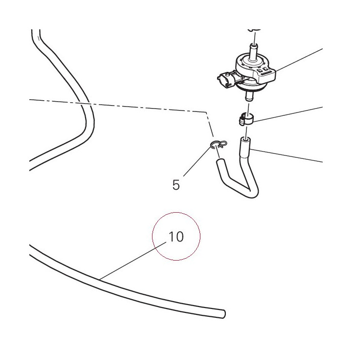 Hose, drain 59019121A