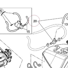 Fuel pipe set 59020271A