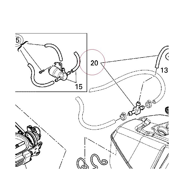 Fuel pipe set 59020271A