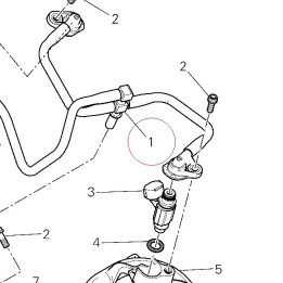 Complete pipe set upper 59023511A