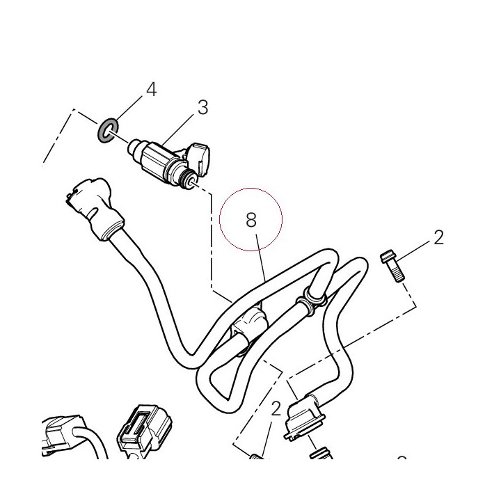 Complete pipe set 59023991A
