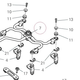 Complete pipe set upper 59024132B