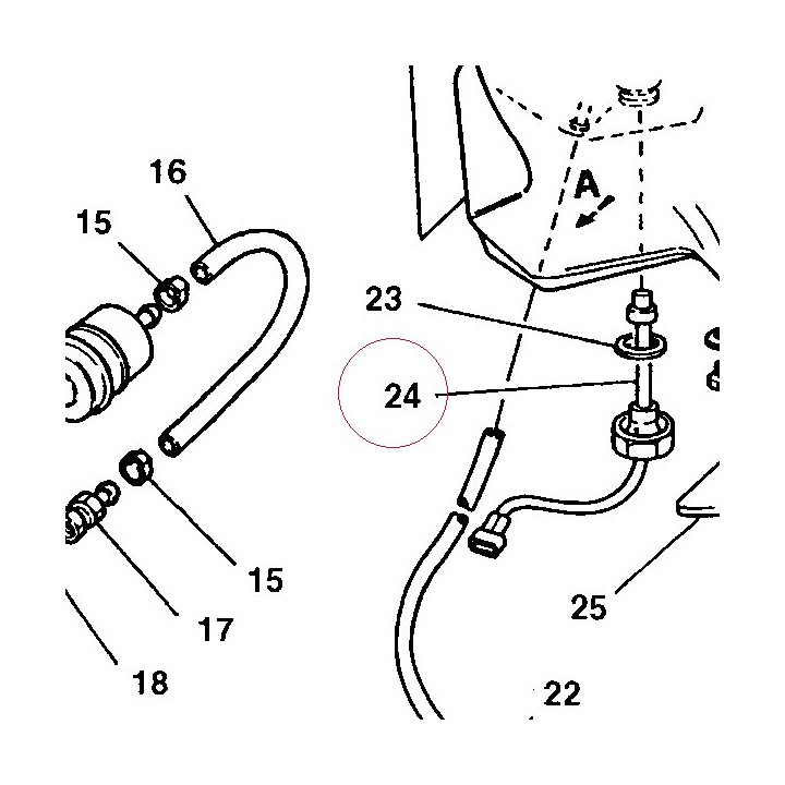 Fuel level gauge 59210082A