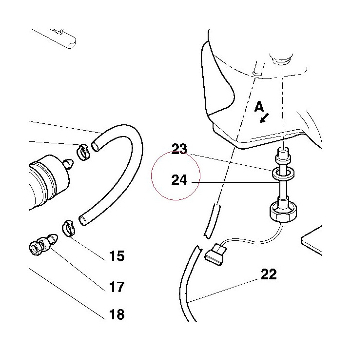 Fuel level gauge 59210132A