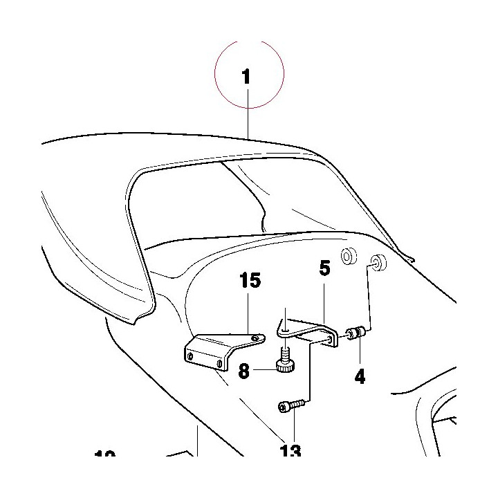 Cover pillion rider seat 59510251BA