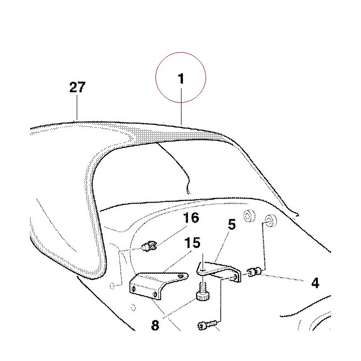 Cover pillion rider seat 59510251BM