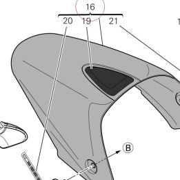 Cover, seat tail 59510981BP