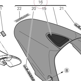 Box seat tail red 59511841CA