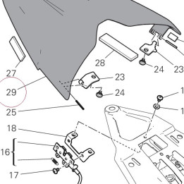 Cover seat red 59513361AA
