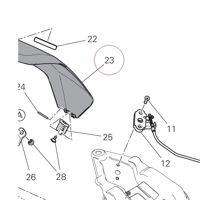 Cover seat 59516001AW