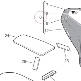 Cover seat 595P2733AA