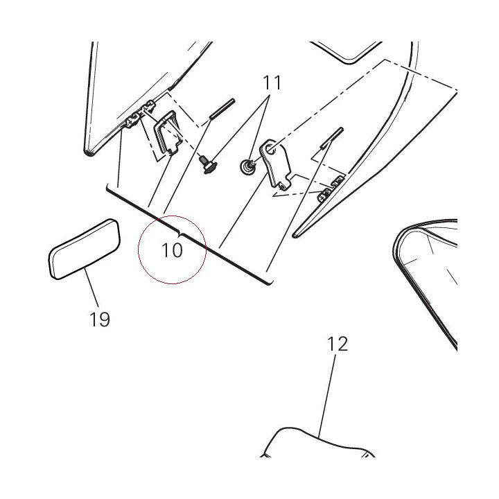 Cover seat 595P6011AA