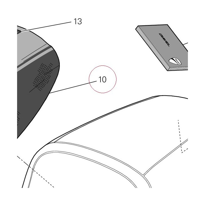 Cover seat 595Z0021A