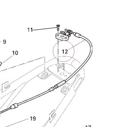 Cable, seat opening 59810061A