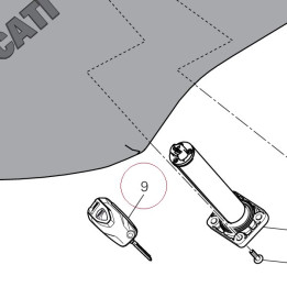 Key with transponder active 59810356B