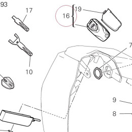 Key with transponder 59810381E