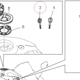 Key with transponder active 59810411B