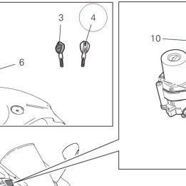 Key with transponder active 59810421B
