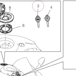 Active key with transponder 59810531B