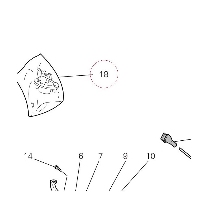 Locks kit 59820311F