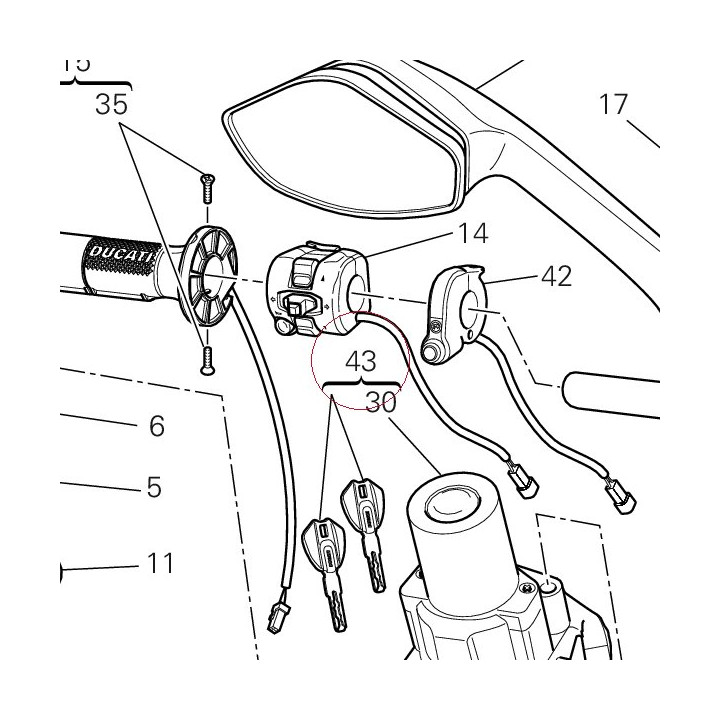 Kit hands free 315 mhz 59820936A