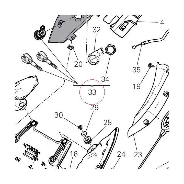 Rotors and key kit 59821661B