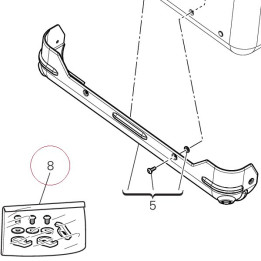 Pannier locks kit 59822011A