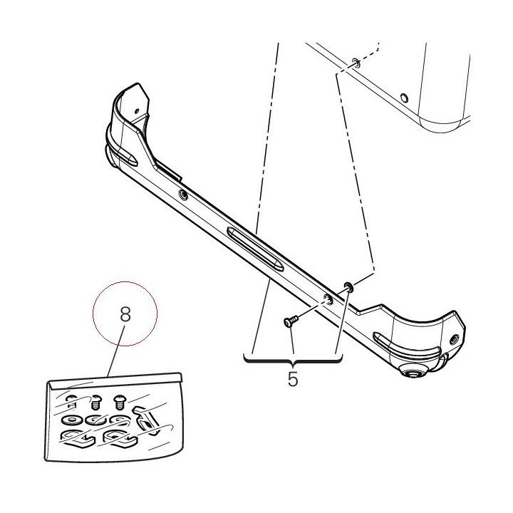 Pannier locks kit 59822011A