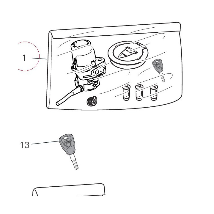 Locks kit 59822211A