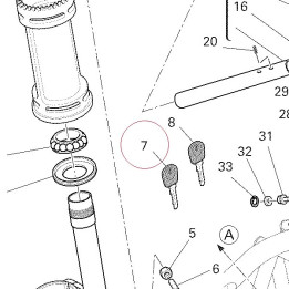 Blank key with transponder 59840251A