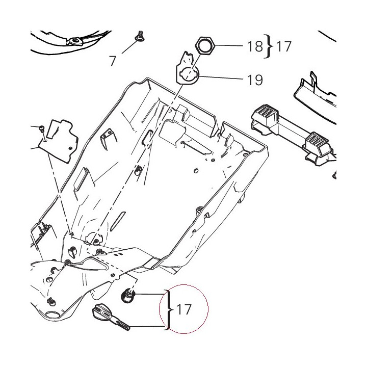 Seat lock 59840271A