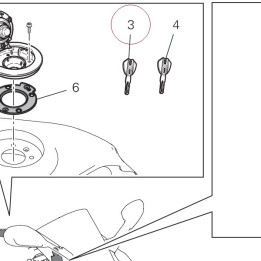 Key with transponder active 59840321C