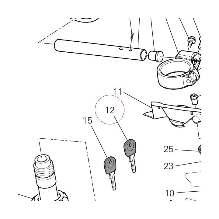 Key with transponder 59840331A