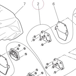 Panniers fasteners kit 59840411A