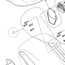 Panniers fasteners kit 59840421A