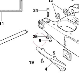 Screw M8X25 60N102556
