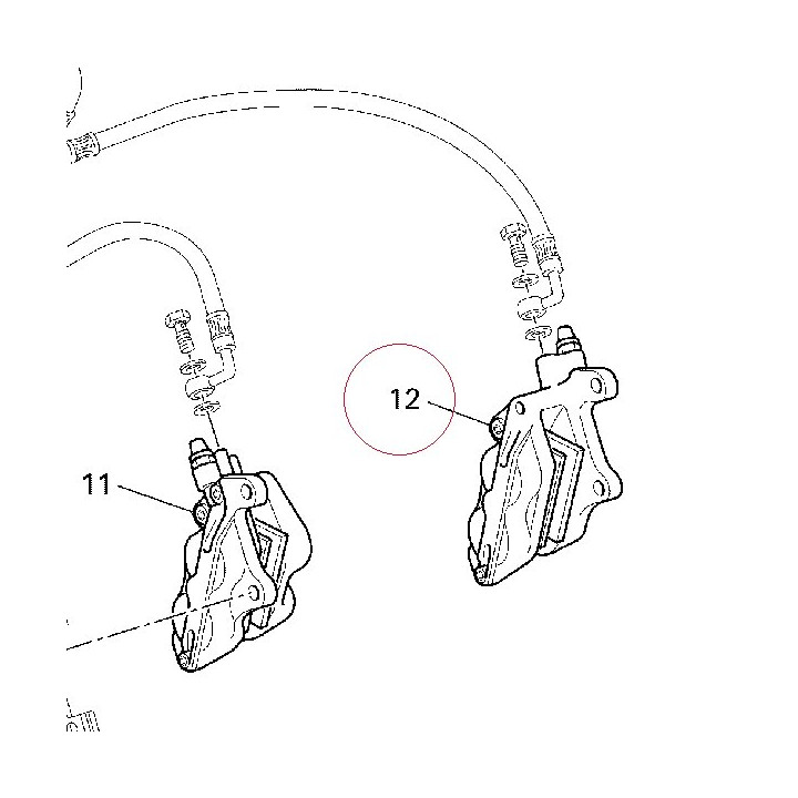 Left front brake caliper 61040112C