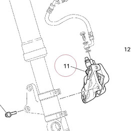 Right front brake caliper 61040122C