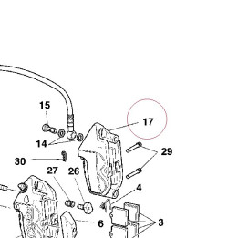 Left front brake caliper 61040273A