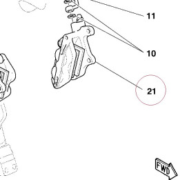 Right front brake caliper 61040291A