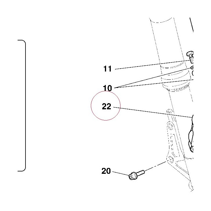 Left front brake caliper 61040301A