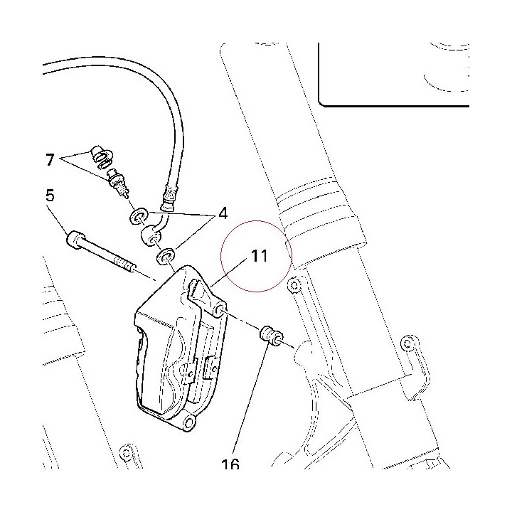 Left front brake caliper 61040441A