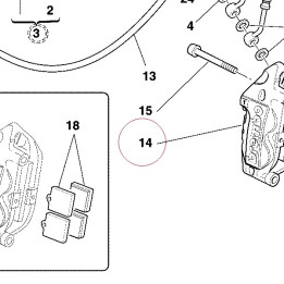 Right front brake caliper 61040531A