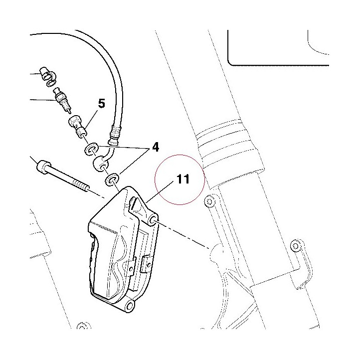 Left front brake caliper 61040541A