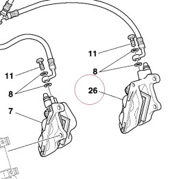Left front brake caliper 61040651A