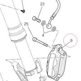 Left front brake caliper 61040901A