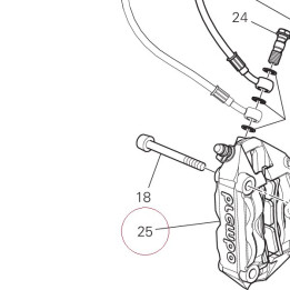 Right brake caliper 61040911C
