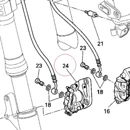 Right front brake caliper 61040931A